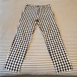 Black and White Gingham Pants